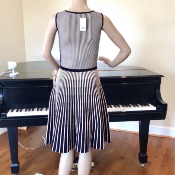 NWT Banana Republic stripe fit & flare dress - Picture 7 of 8